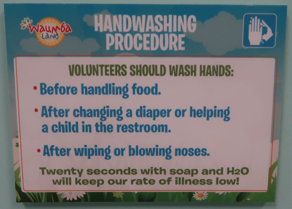 Handwashing Procedure Sign